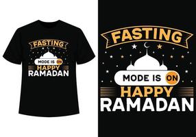 Fasting mode is on t-shirt design vector