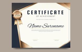 Professional Certificate Template Design vector