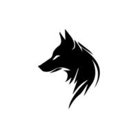 lobo cabeza vector ilustración logo