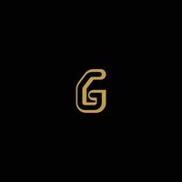 G letter simple logo design vector