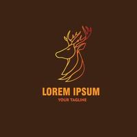 logo deer vector template  illustration