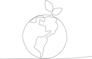 A tree bud on the earth vector