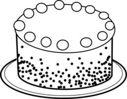 Delicious Cake Sketch vector