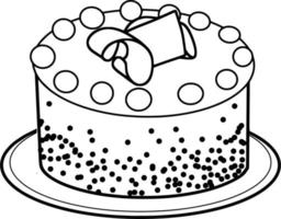 Delicious Cake Sketch vector