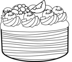 Delicious Cake Sketch vector