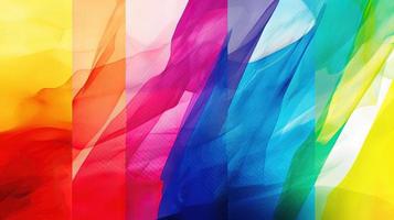 Abstract background with multicolored wavy lines photo