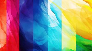Abstract background with multicolored wavy lines photo