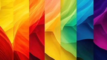 Abstract background with multicolored wavy lines photo