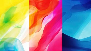 Abstract background with multicolored wavy lines photo