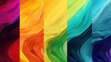 Abstract background with multicolored wavy lines photo