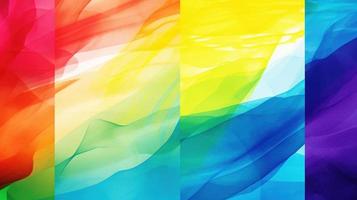 Abstract background with multicolored wavy lines photo