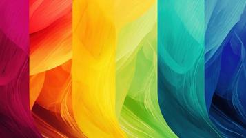 Abstract background with multicolored wavy lines photo
