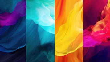 Abstract background with multicolored wavy lines photo