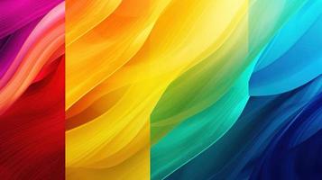 Abstract background with multicolored wavy lines photo