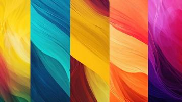 Abstract background with multicolored wavy lines photo