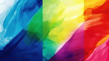 Abstract background with multicolored wavy lines photo