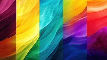 Abstract background with multicolored wavy lines photo