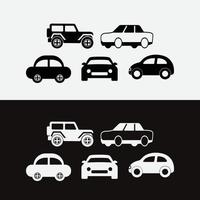 Vector car icon, pickup symbol, vehicle sign, jeep icon