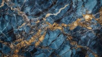 Blue marble stone background with golden veins. Emperador italian glossy granite marble slab stone. Polished limestone granite marble for ceramic digital wall tiles photo
