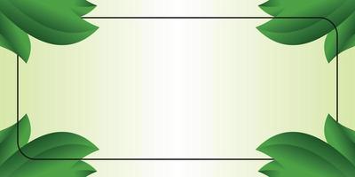 earth day background green color abstract shape, leaf pattern with free space for text. Template for banners, posters, social media, presentations. vector
