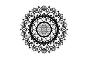 sencillo mandala colorante libro para niños. adultos mandala colorante página. mandala colorante página para relajante vector