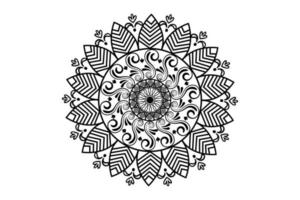 simple mandala coloring book for kids. Adults mandala coloring page. Mandala coloring page for relaxing vector