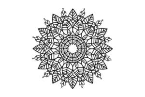 simple mandala coloring book for kids. Adults mandala coloring page. Mandala coloring page for relaxing vector