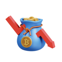 crypto handel 3d icoon png