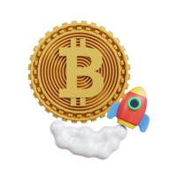 cripto comercio 3d icono png