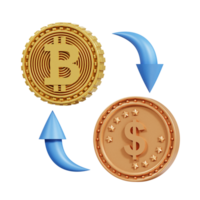 Crypto Trading 3D Icon png