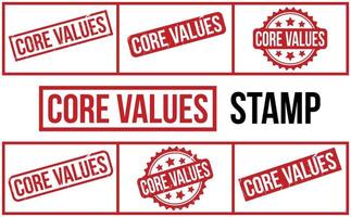Core Values Rubber Stamp set Vector