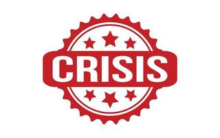 crisis caucho sello sello vector