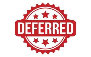 Deferred Rubber Stamp Seal Vector