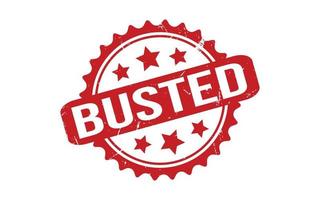 Busted Rubber Stamp Seal Vector