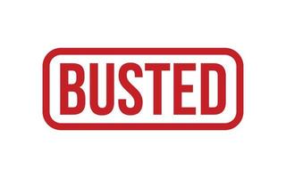Busted Rubber Stamp Seal Vector