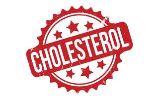 Cholesterol Rubber Stamp Seal Vector