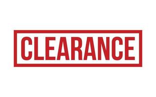 Clearance Rubber Stamp Seal Vector