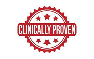 Clinically Proven Rubber Stamp Seal Vector