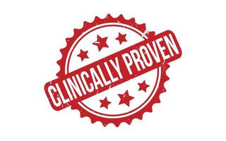 Clinically Proven Rubber Stamp Seal Vector