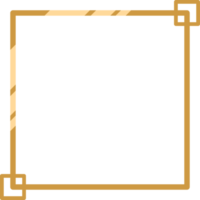 Gold frame png graphic clipart design