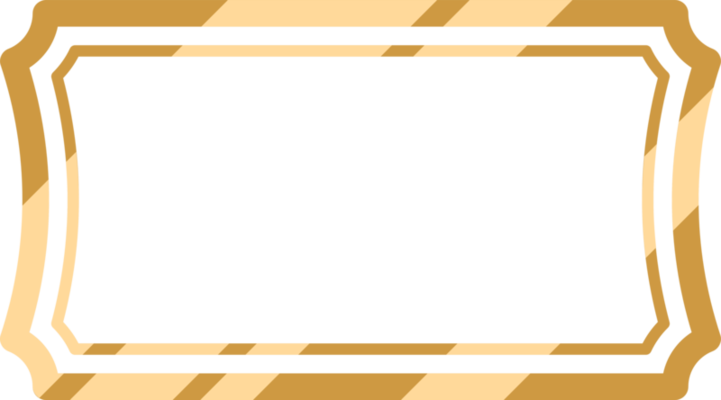 Rectangle Gold Frame PNGs for Free Download