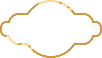 Gold frame png graphic clipart design