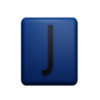 lettera j 3d icona png