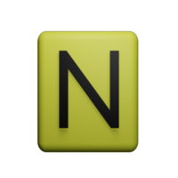 Brief n 3d Symbol png