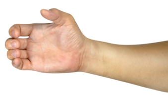 Hand halten etwas isoliert png