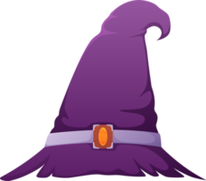 Halloween element illustration with witch hat. png