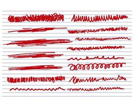 doodle set of hand drawn scribbles, line borders, sketch strokes, and design elements. vector illustration