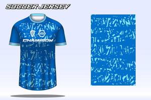 maqueta de diseño de camiseta deportiva de camiseta de fútbol para club de fútbol vector