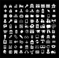 Collection of vector icons of various shapes and designs