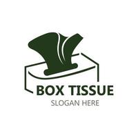 Box Tissue vector icon image design. facial tissue flat style illustration